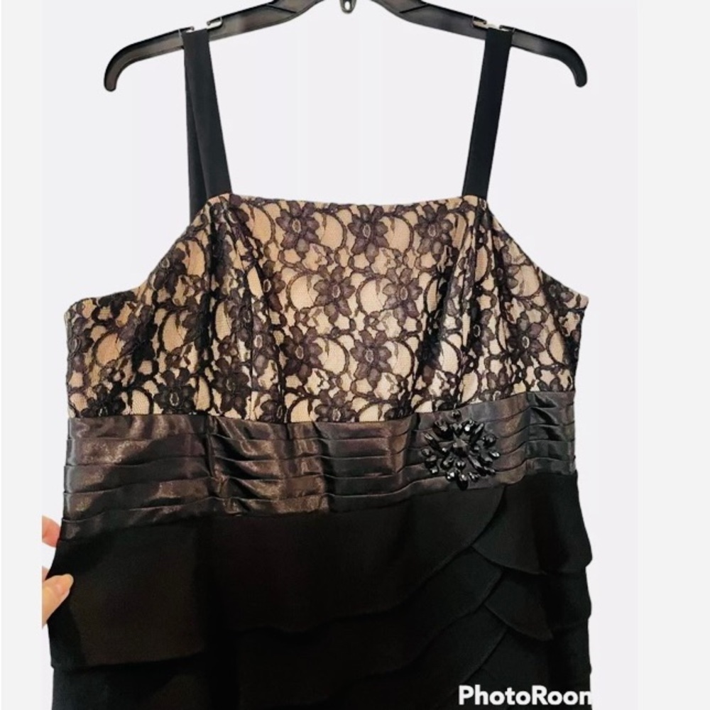 Jessica Howard Black Lace Dress Size 12 NWOT - Picture 3 of 5
